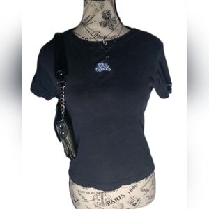 Rare Vintage 90s Fly Girls Embroidered Baby Tee - Made in USA